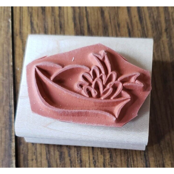 Stampin Up! Lot of 5 Wood Mounted Stamps Hats Off Boa Babe - Picture 7 of 13